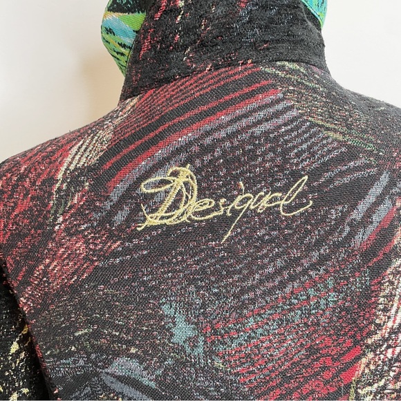 Desigual Multicolor Patterned Coat - Picture 6 of 16